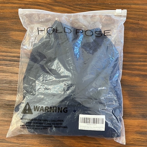 NWT{Hold Pose}Sz S High Neck Midnight Blue Tankini & Bottoms - Picture 14 of 14